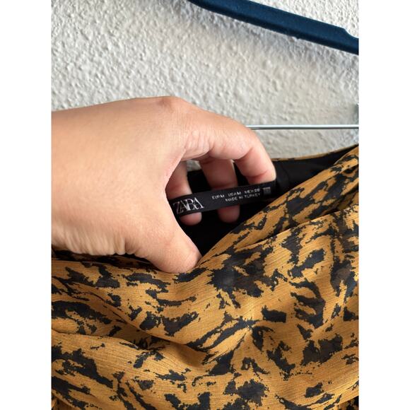 Zara Animal Cheetah Print Mini Skirt Women's Size Medium - Picture 9 of 9